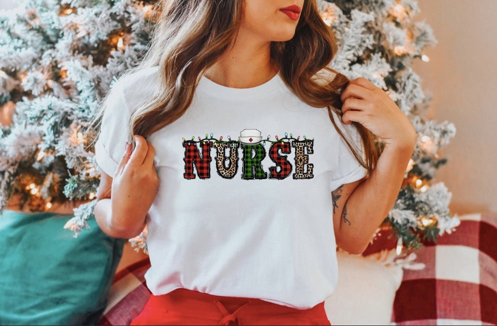 Santa's Favorite Nurse Christmas Shirt, Cute Holiday Tee