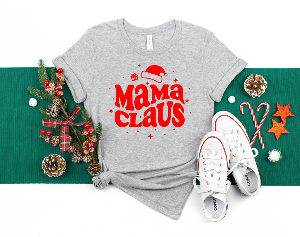 Mama Claus Shirt: Retro Christmas Mom Tee