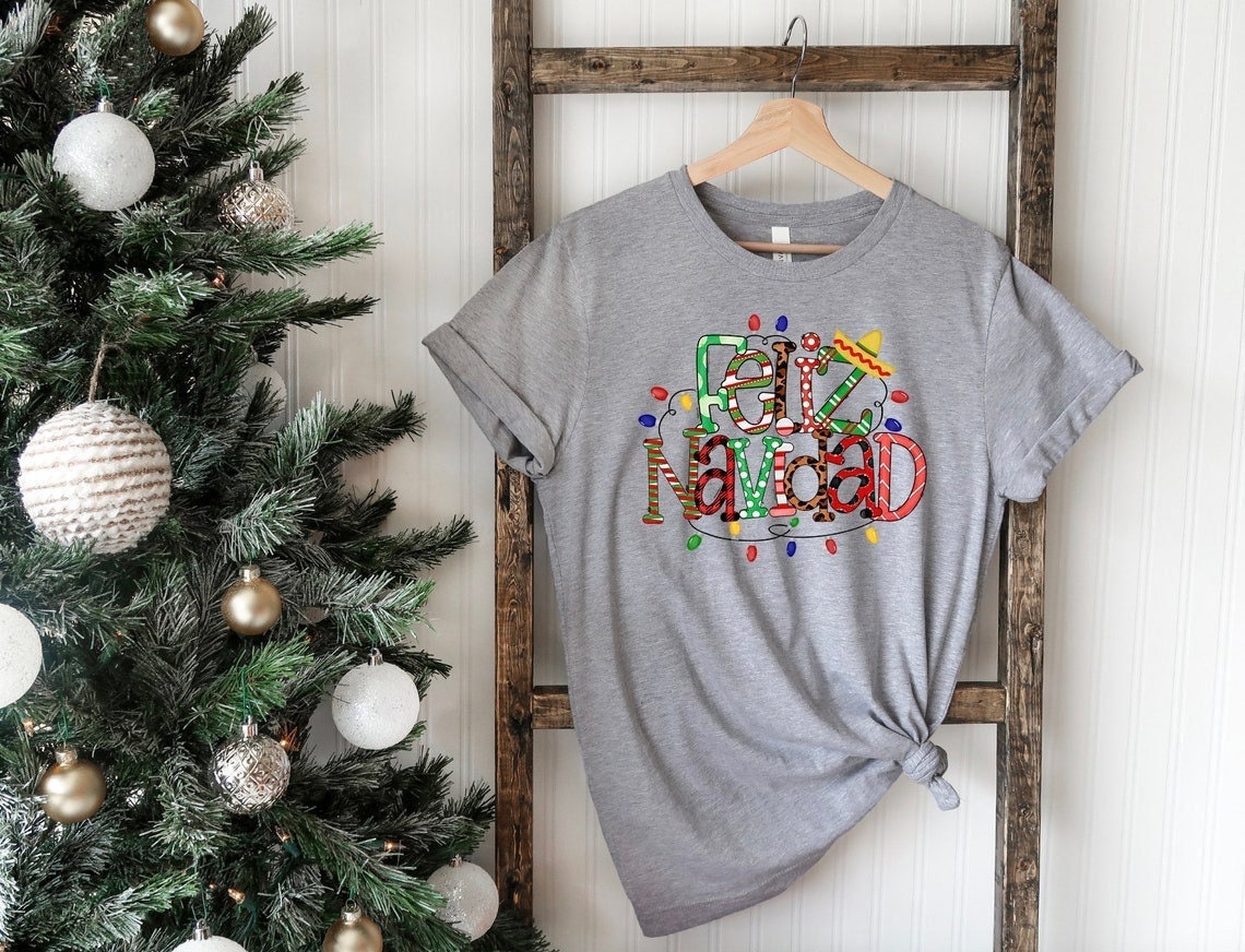 Feliz Navidad Shirt: Spanish Merry Christmas Tee