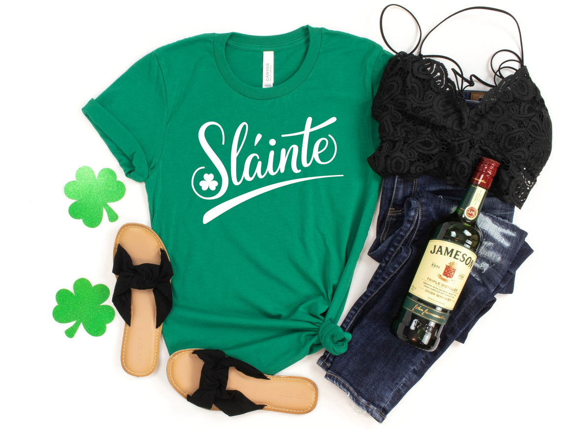 Slainte Shamrock Shirt: St. Patrick's Day Irish Tee