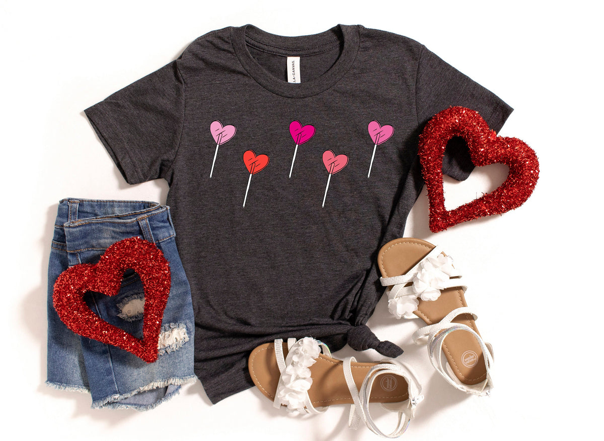 Lollipop Hearts Valentines Day Shirt, Sucker For You Shirt
