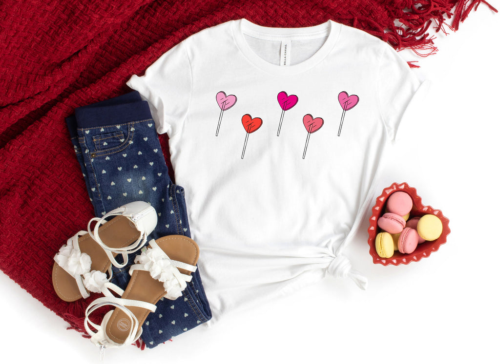 Lollipop Hearts Valentines Day Shirt, Sucker For You Shirt