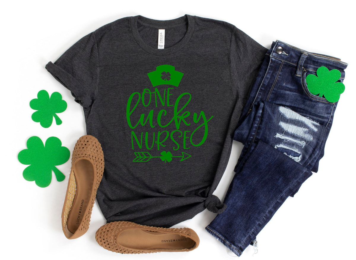 Lucky Nurse St. Patrick's Day T-Shirt: Irish Shamrock Tee