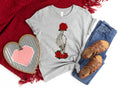 Skeleton Rose Valentine Shirt: Gothic Romance Gift
