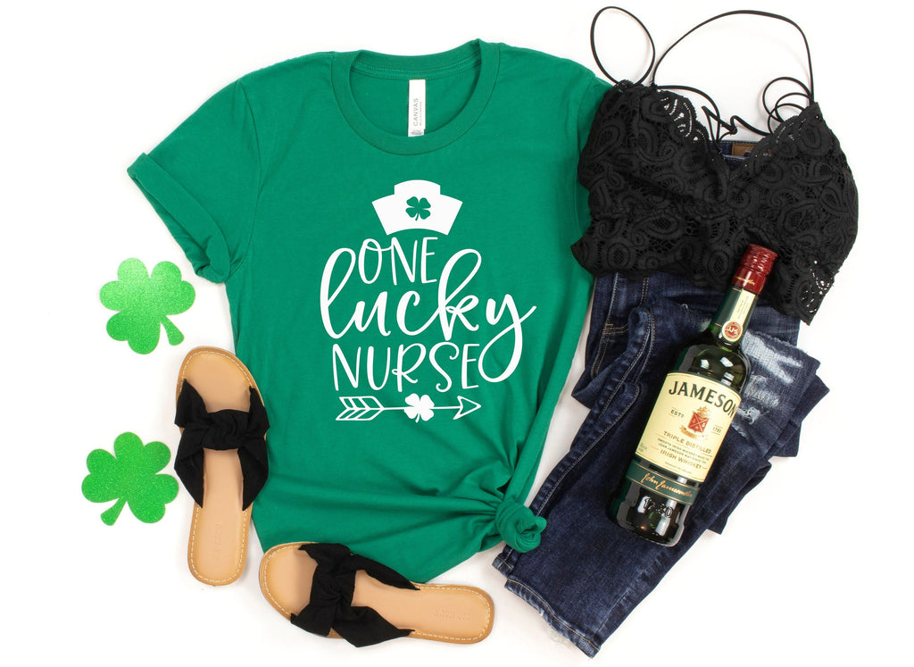 Lucky Nurse St. Patrick's Day T-Shirt: Irish Shamrock Tee