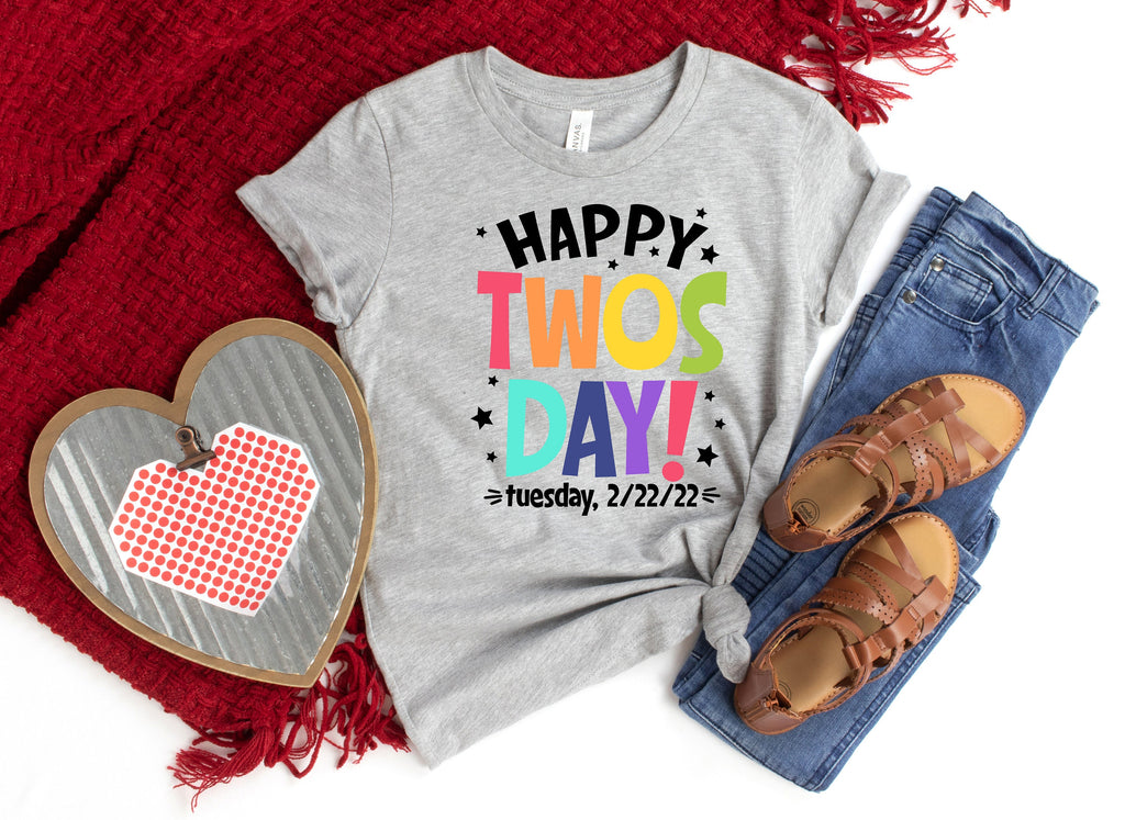 Happy Twosday Teacher Shirt - February 22nd 2022
