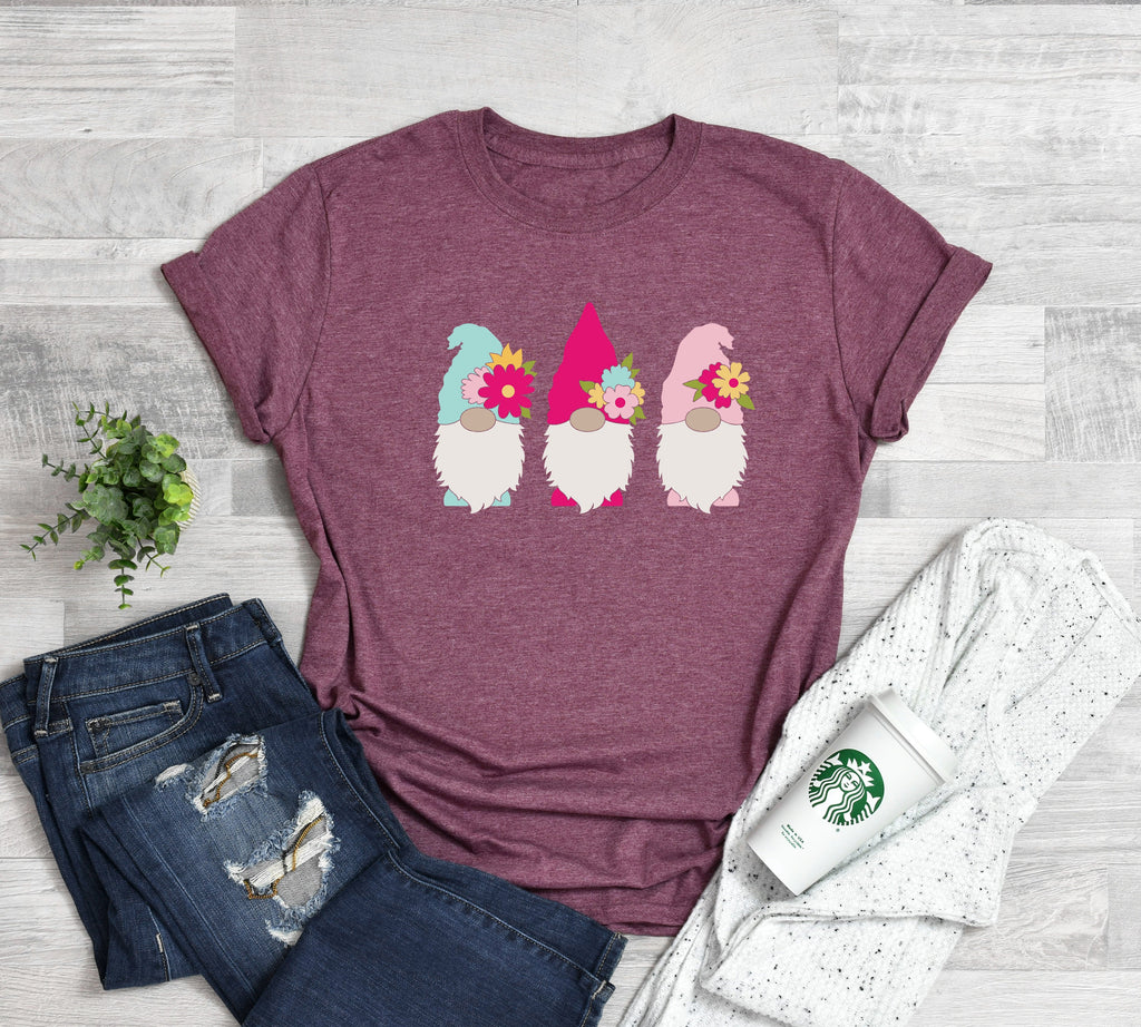 Easter Gnome Graphic Tee - Spring Holiday Shirt