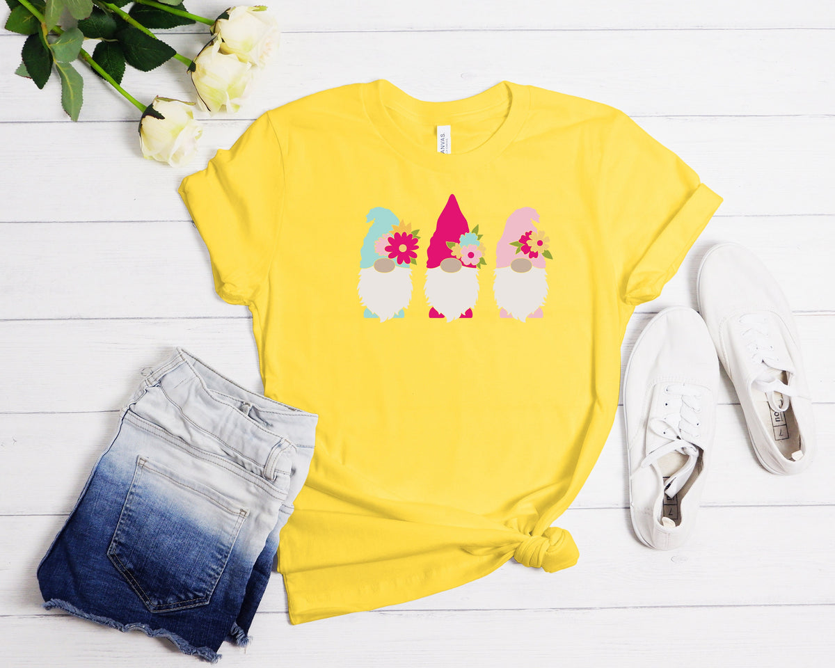 Easter Gnome Graphic Tee - Spring Holiday Shirt