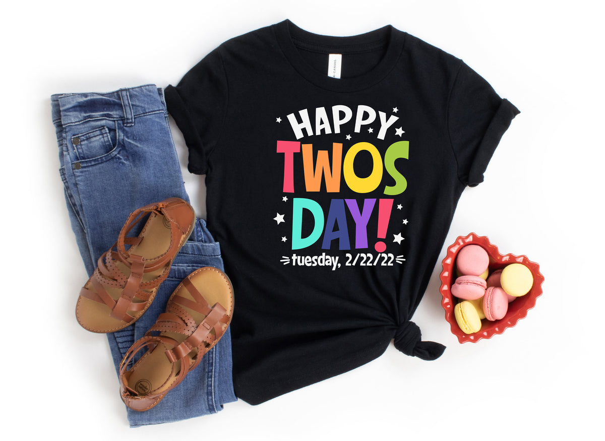 Happy Twosday Teacher Shirt - February 22nd 2022