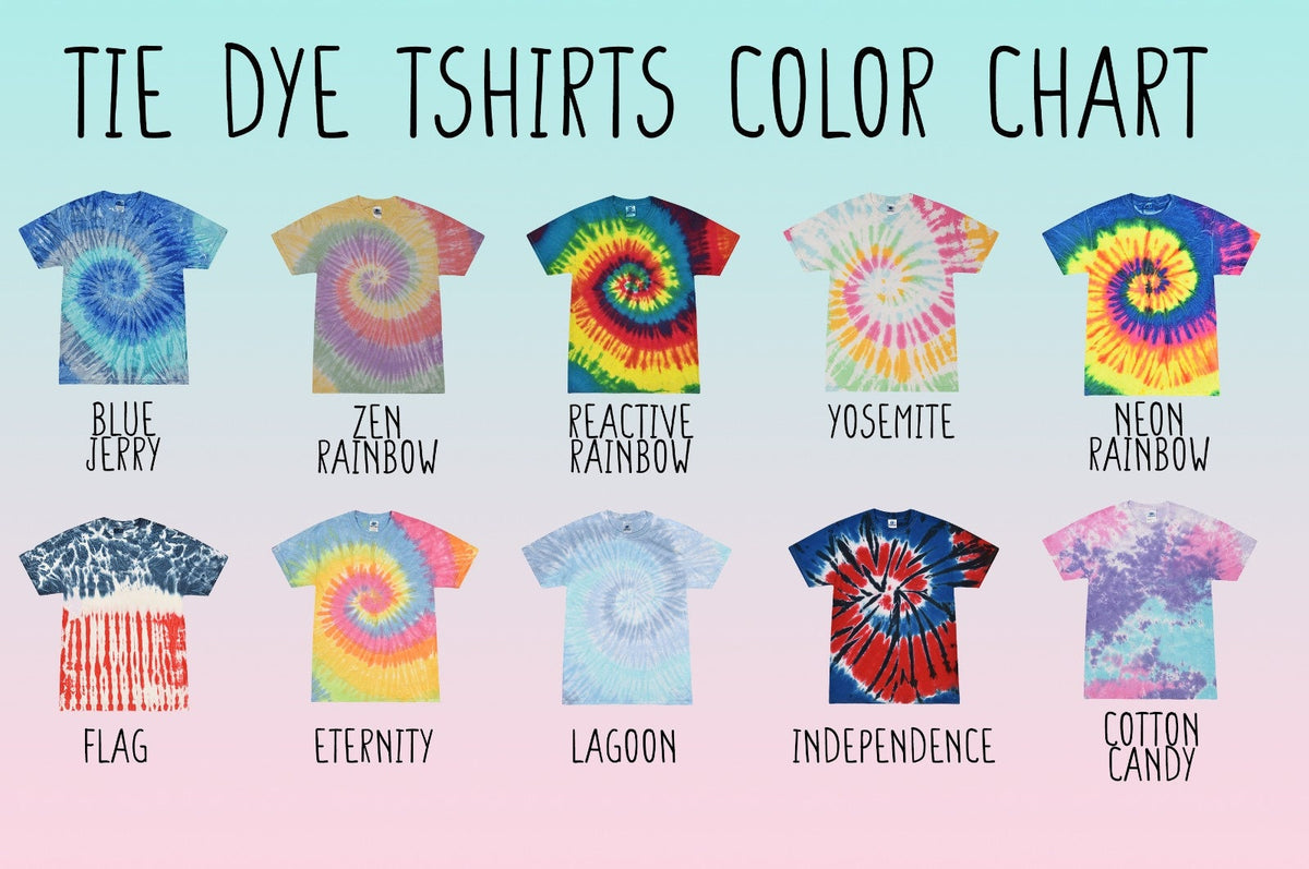 Handmade Tie Dye Summer Vacation Shirt, Teacher Gift