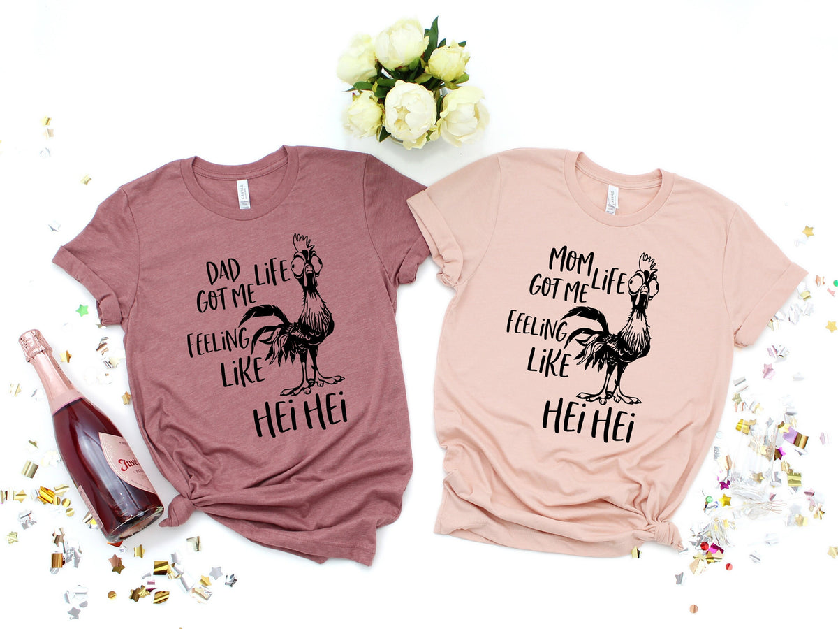Funny Mom Life Hei Hei Shirt - Women's Tee