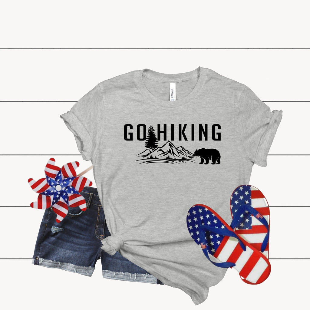 Go Hiking Bear Kills You T-Shirt: Mountain Adventure Shirt