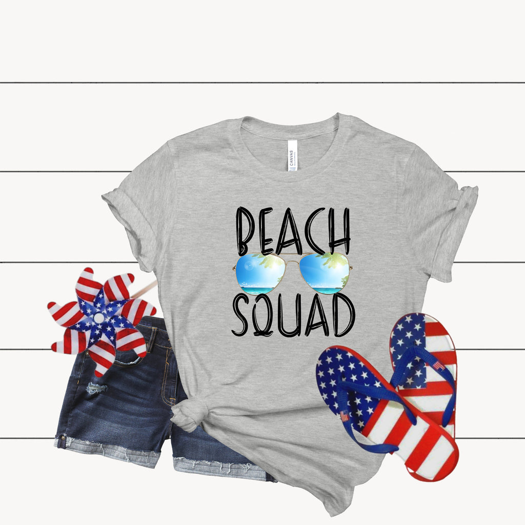 Beach Squad Shirt: Girls Summer Vacation Tee