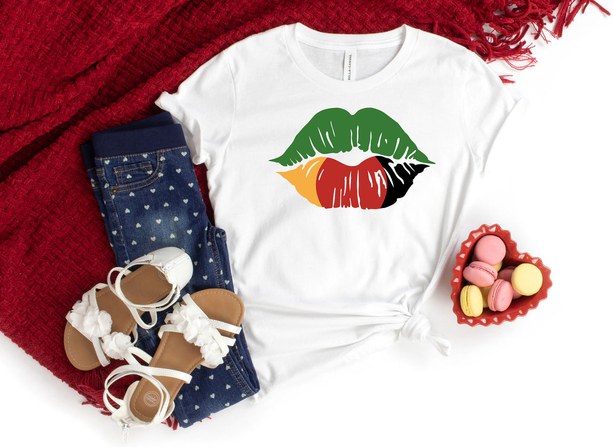 Juneteenth Shirt: Afro Lips, Black History & Culture Tee