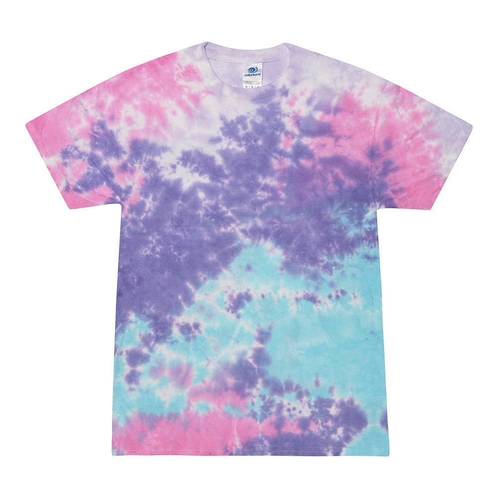 Handmade Tie Dye Cotton T-Shirt: Rainbow Swirl Tee