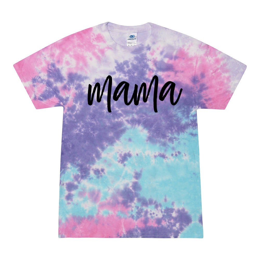 Handmade Mama Tie-Dye T-Shirt: Mom Life Shirt