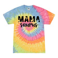Mama Saurus Tie Dye Shirt: Funny Dinosaur Mom Gift