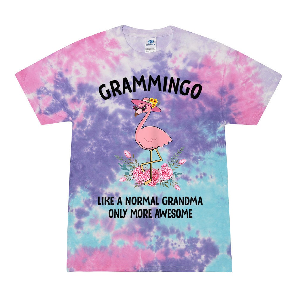 Tie Dye Flamingo Grammingo Grandma T-Shirt