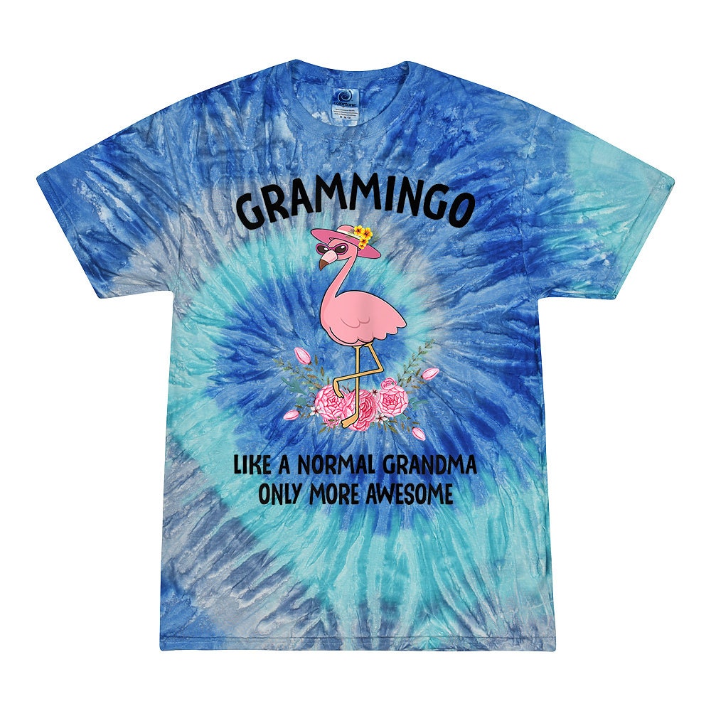 Tie Dye Flamingo Grammingo Grandma T-Shirt