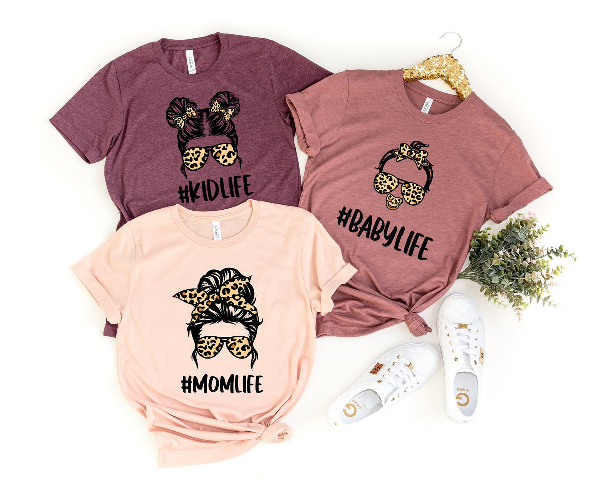 Mom Life Cheetah Shirt: Matching Family Outfits