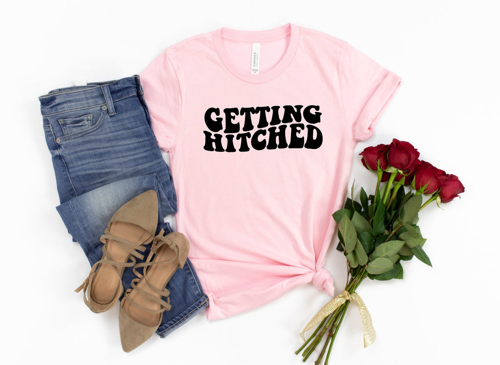 Bachelorette Party Shirts: Getting Hitched & Rowdy Bride Group Tees