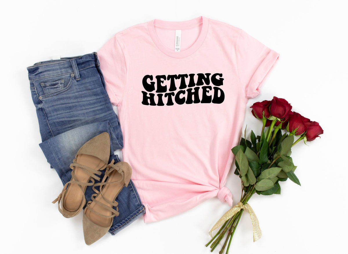 Bachelorette Party Shirts: Getting Hitched & Rowdy Bride Group Tees