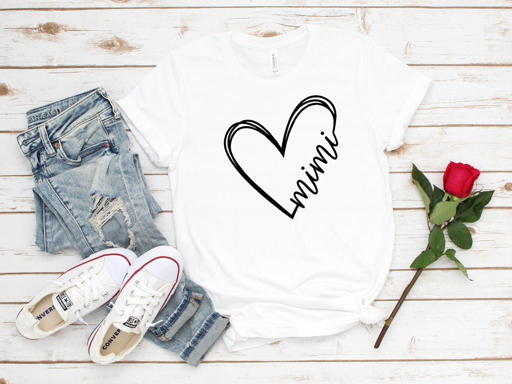 Mimi Heart Shirt, Grandma Gift