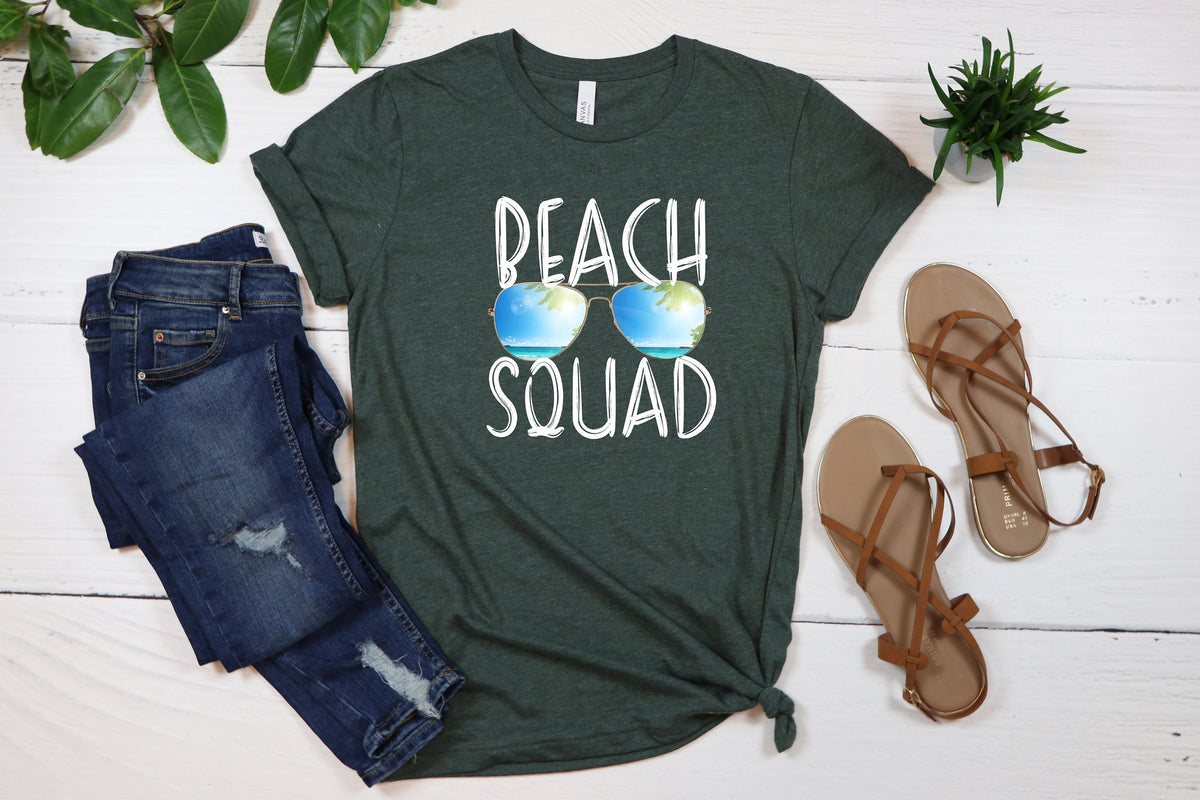 Beach Squad Shirt: Girls Summer Vacation Tee