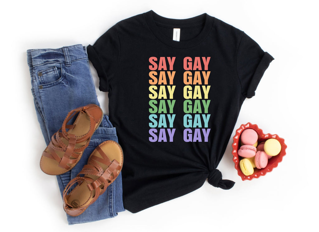Say Gay T-Shirt: LGBTQ+ Rights, Equality Tee