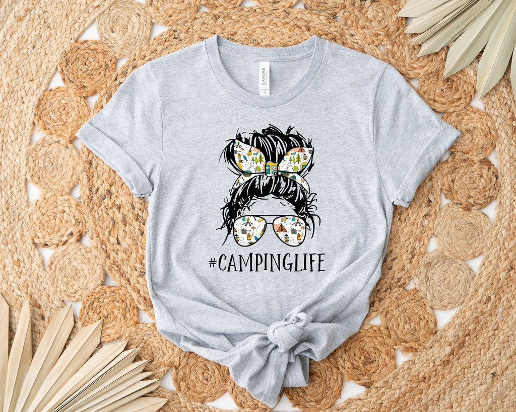 Camping Life Shirt: Adventure Awaits, Mountains Tee