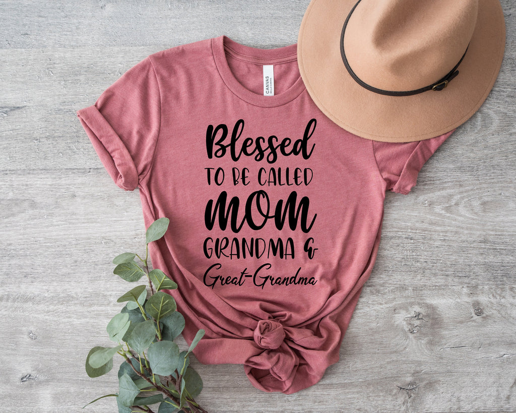 Blessed Great Grandma Shirt, Pregnancy Announcement Gift
