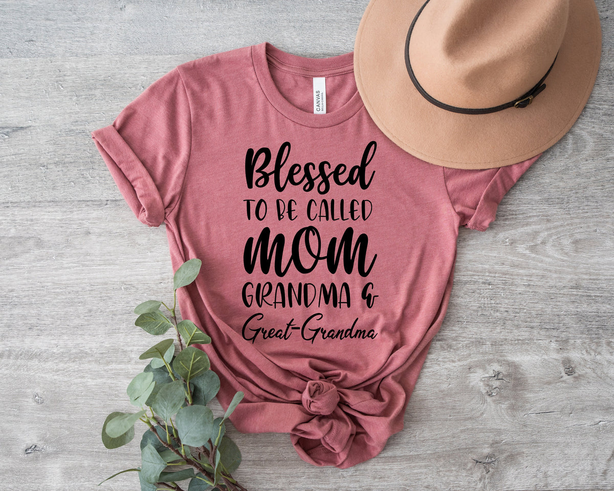 Blessed Great Grandma Shirt, Pregnancy Announcement Gift