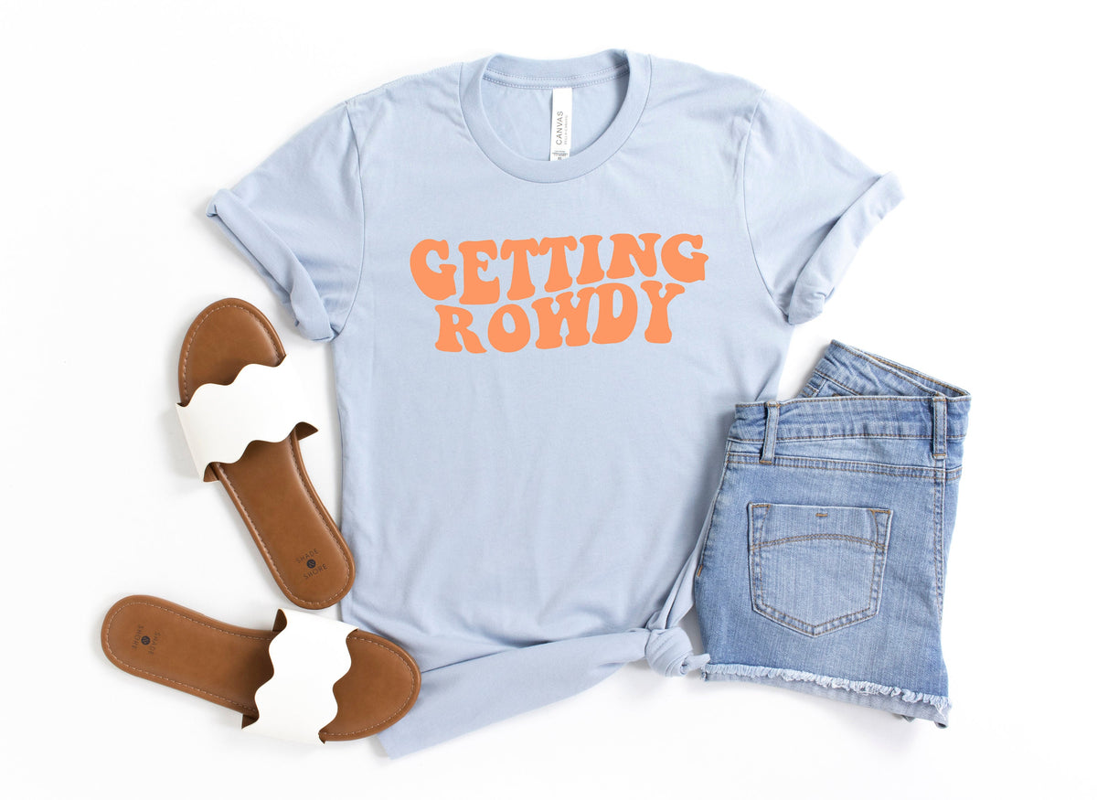 Bachelorette Party Shirts: Getting Hitched & Rowdy Bride Group Tees