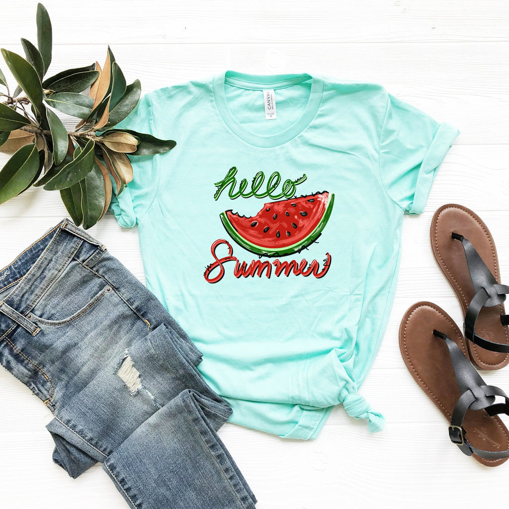 Watermelon Summer T-Shirt: Beach Life Tee