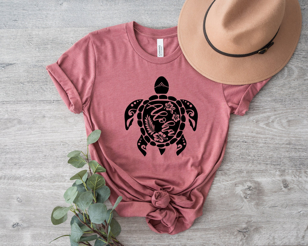 Aloha Turtle Shirt: Hawaiian Summer Beach Tee