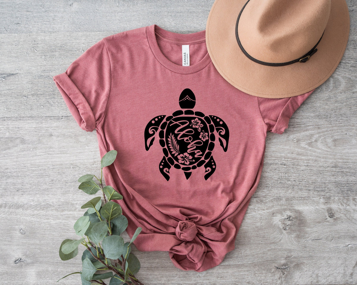 Aloha Turtle Shirt: Hawaiian Summer Beach Tee