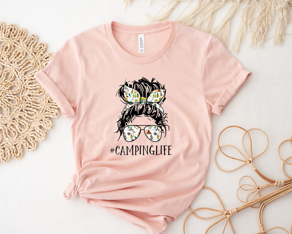 Camping Life Shirt: Adventure Awaits, Mountains Tee