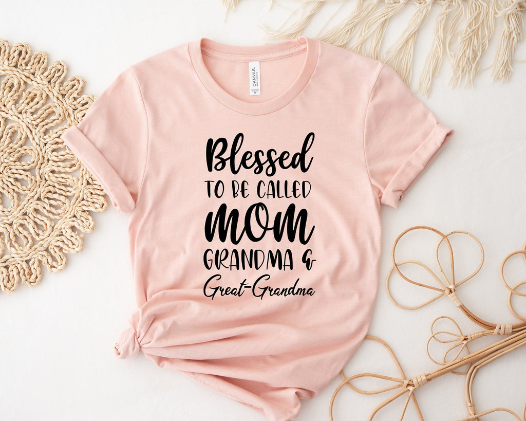 Blessed Great Grandma Shirt, Pregnancy Announcement Gift