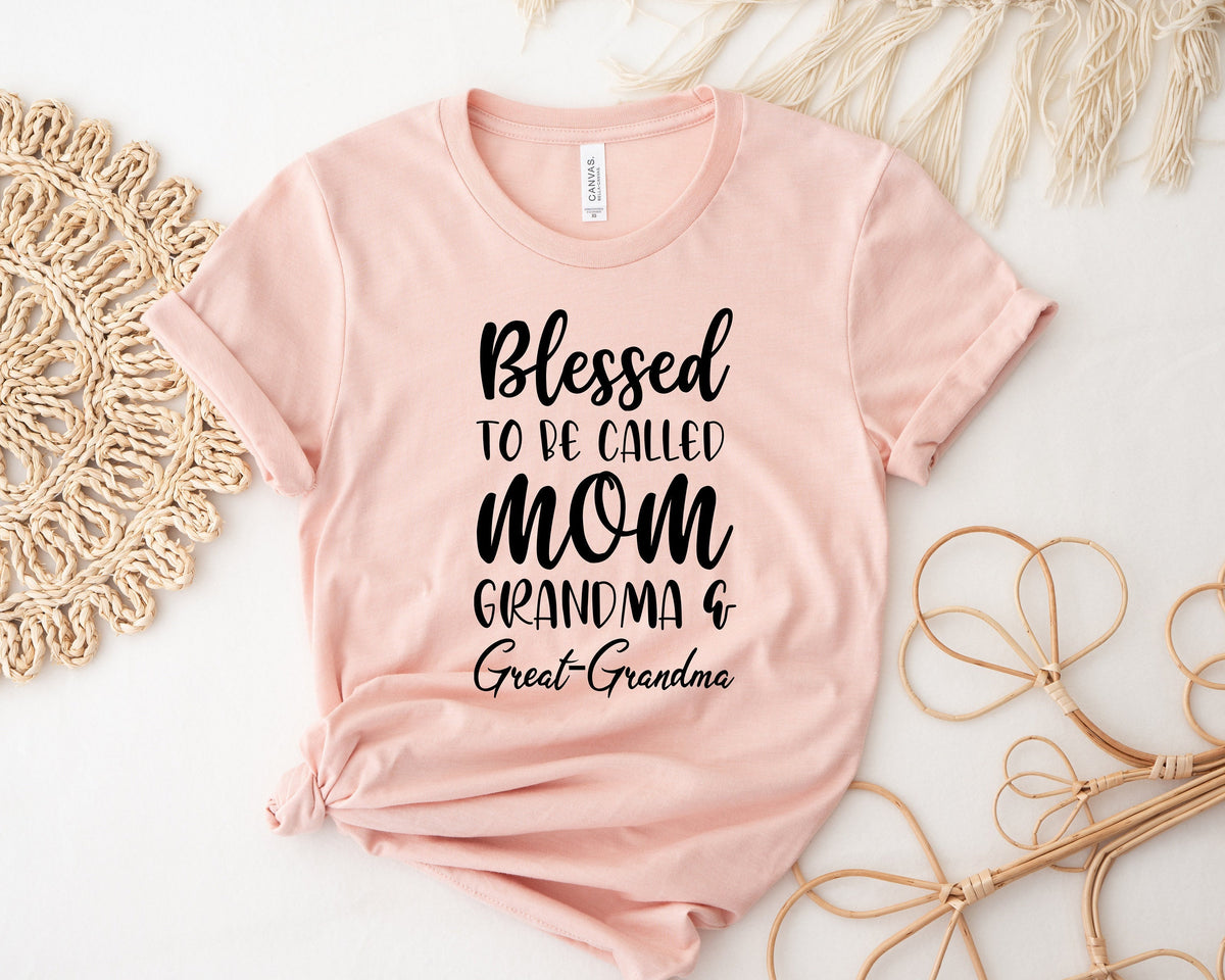 Blessed Great Grandma Shirt, Pregnancy Announcement Gift