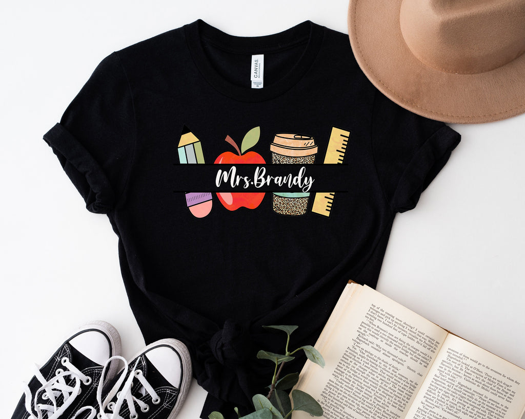 Custom Teacher Name Shirt: Personalized Teacher Life Tee