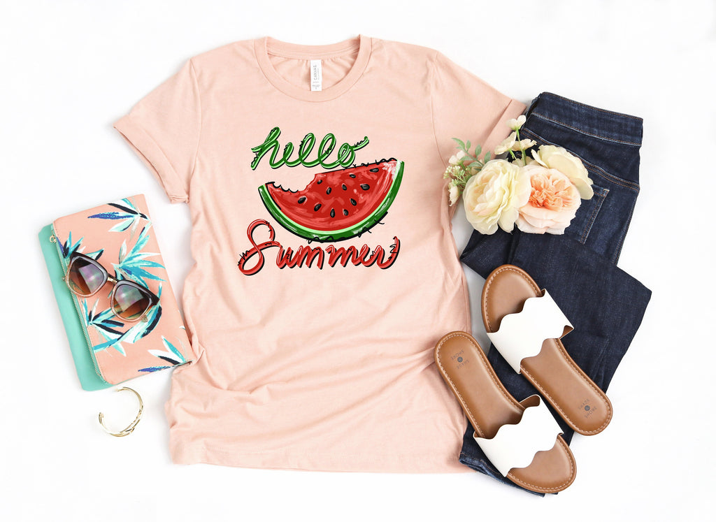 Watermelon Summer T-Shirt: Beach Life Tee