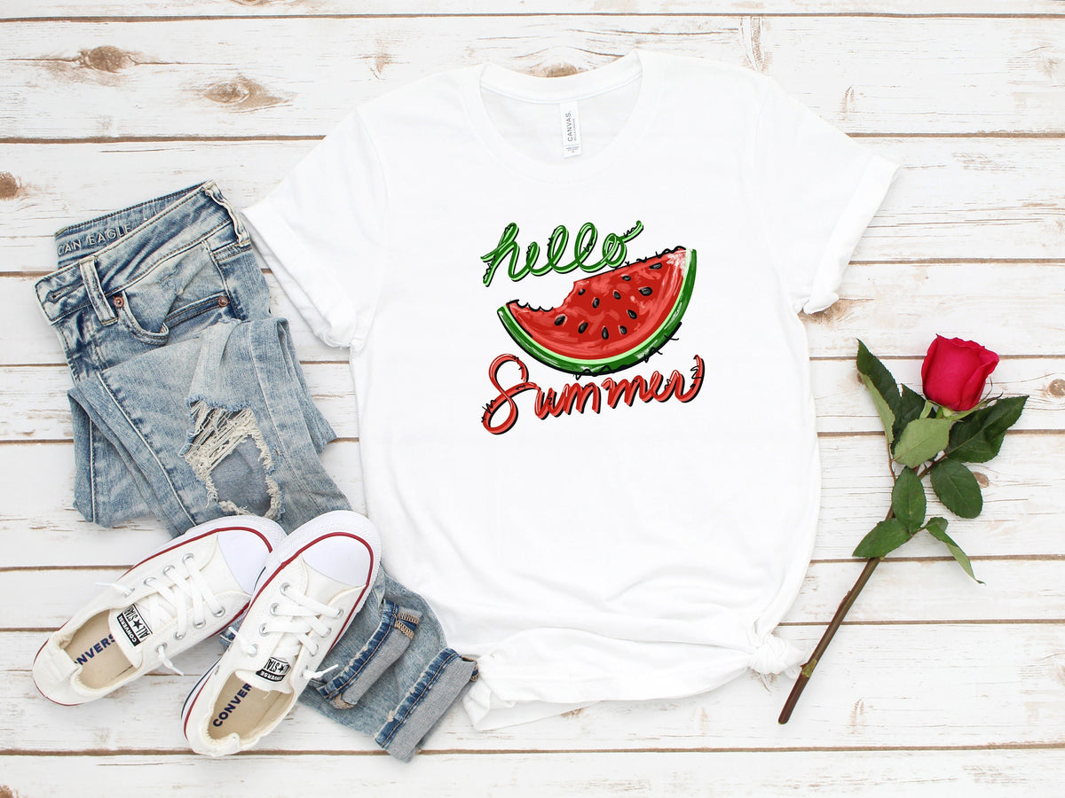 Watermelon Summer T-Shirt: Beach Life Tee