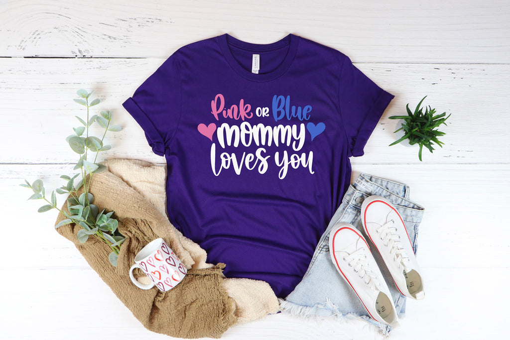Gender Reveal Party Shirts: Team Girl, Team Boy, Baby Shower