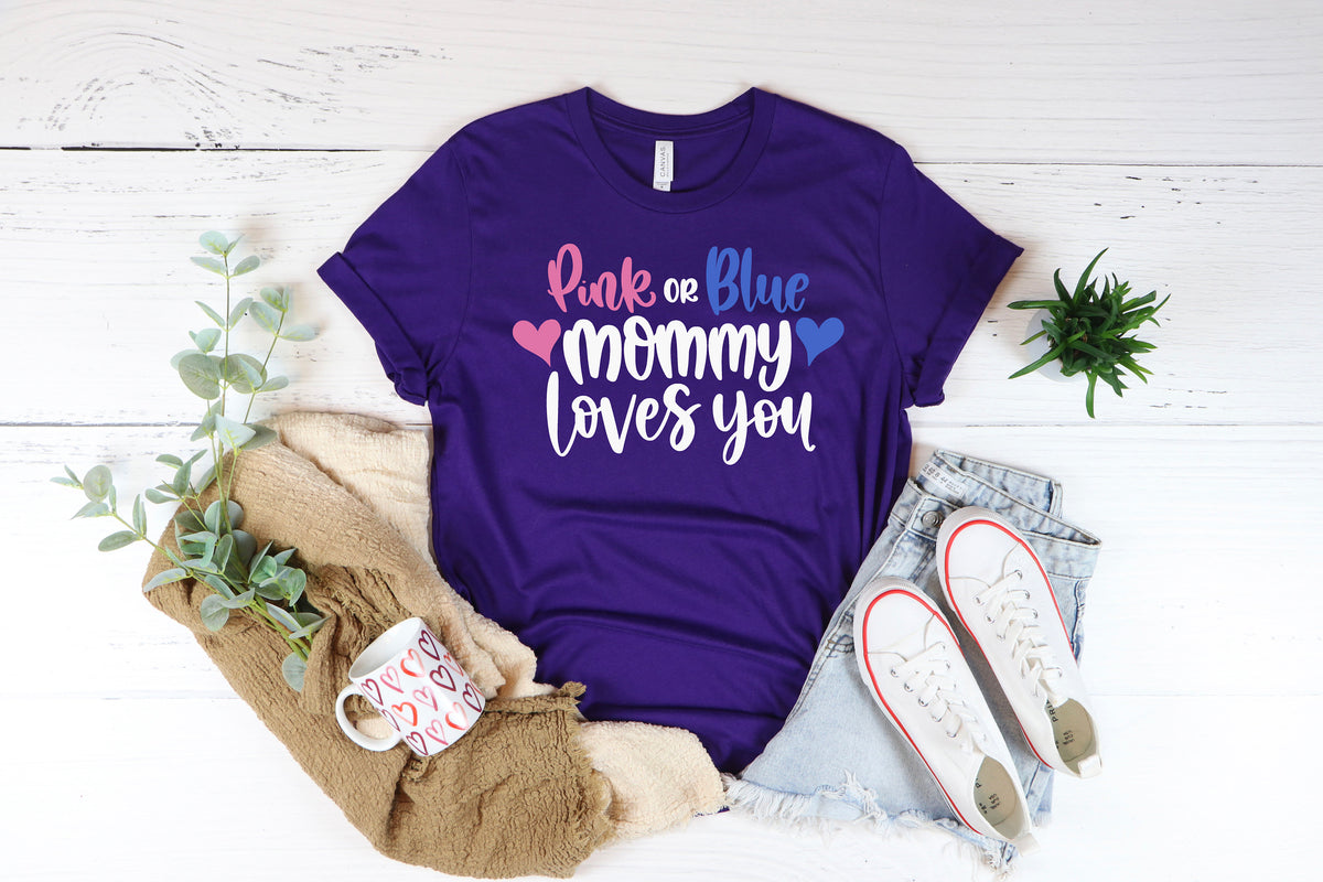 Gender Reveal Party Shirts: Team Girl, Team Boy, Baby Shower