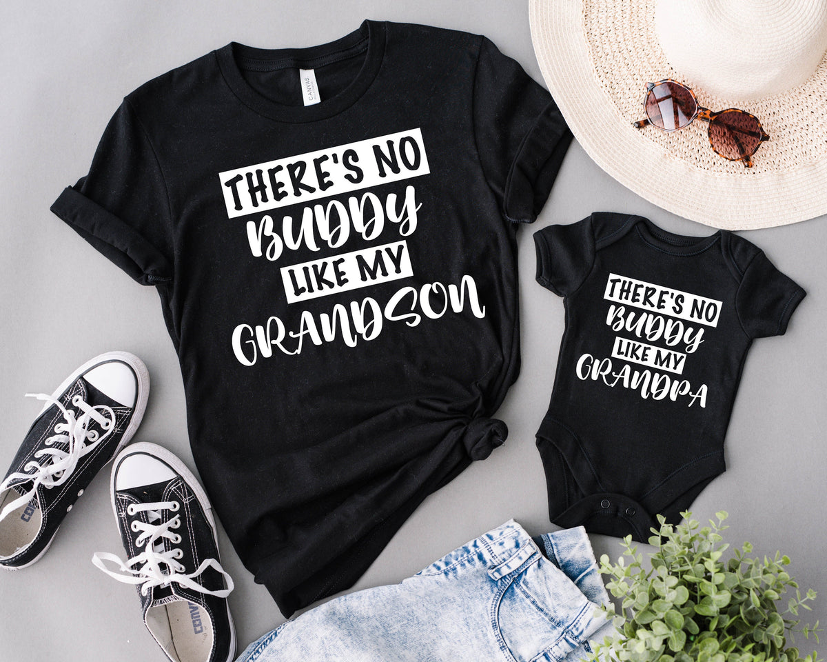 Grandson Grandpa Matching Shirt Set, Father's Day Gift