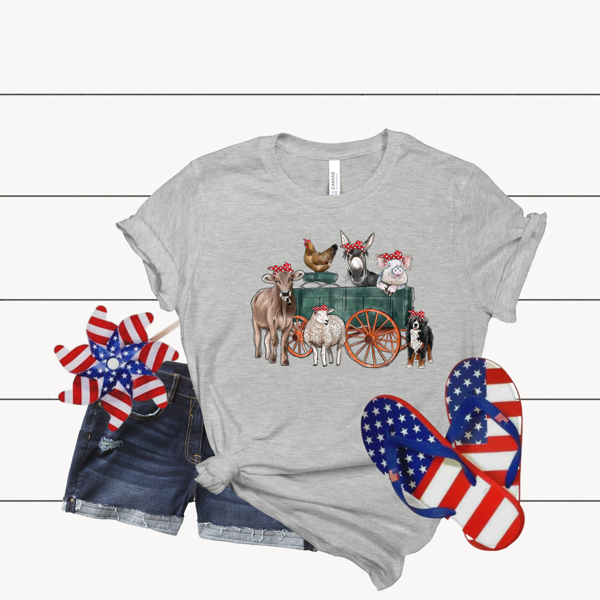 Farm Animal Truck T-Shirt, Mom T-Shirt, Support Farmer Shirt