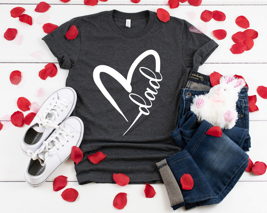 Custom Heart Line Shirt: Personalized Family Name Tee