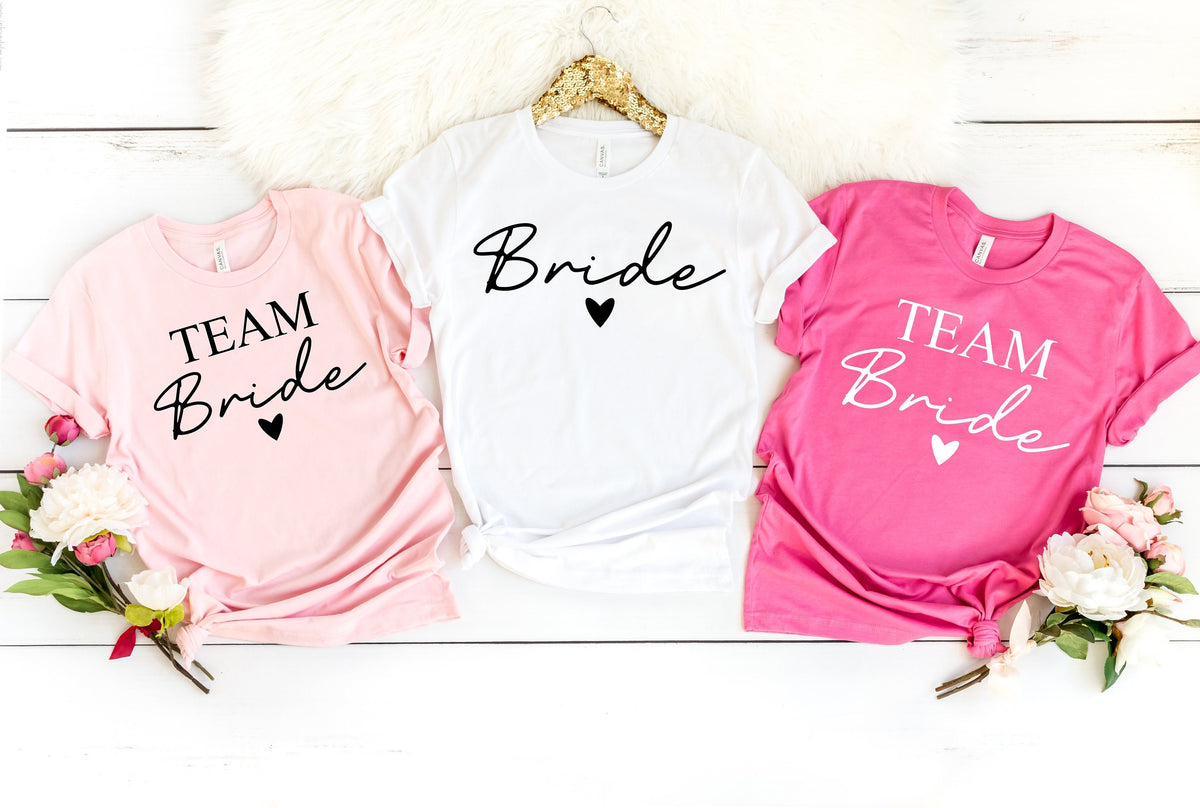Bride & Team Bride Shirt: Bachelorette Party Tee