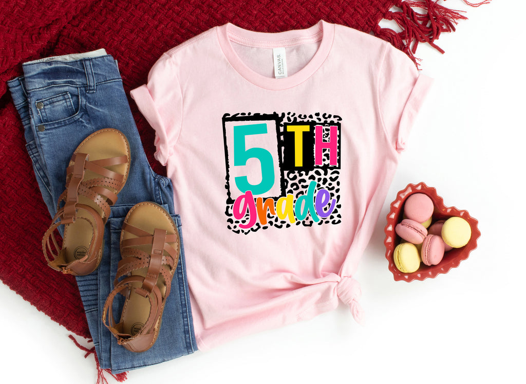 5th Grade Teacher Shirt: Teach Love Inspire, Back To School Tee