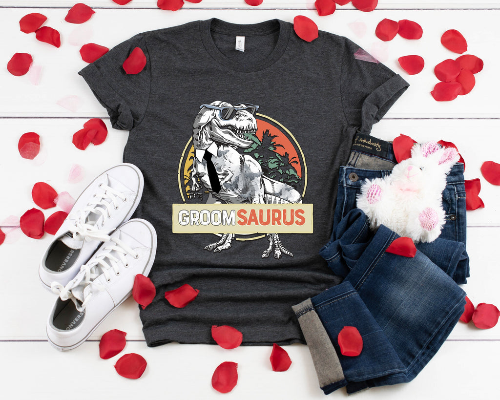 BrideSaurus GroomSaurus Matching Wedding T-Shirts